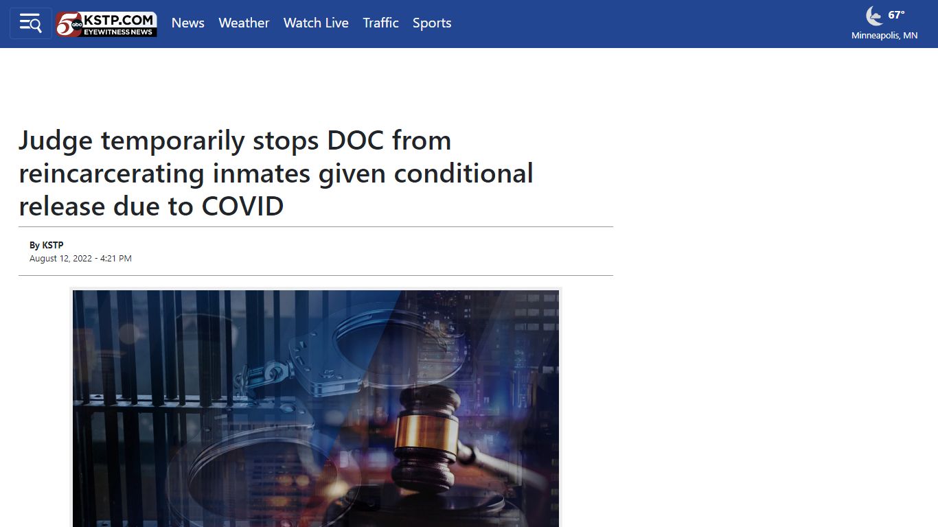 Judge temporarily stops DOC from reincarcerating inmates given ...